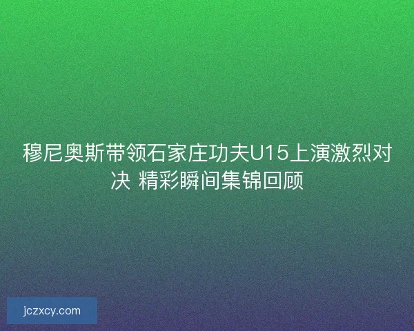 穆尼奥斯带领石家庄功夫U15上演激烈对决 精彩瞬间集锦回顾